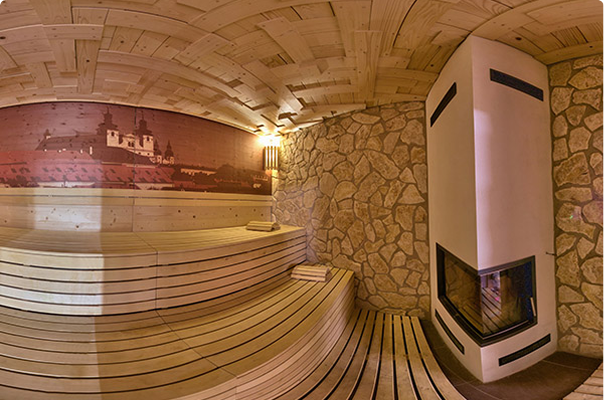 Horúca sauna s krbom